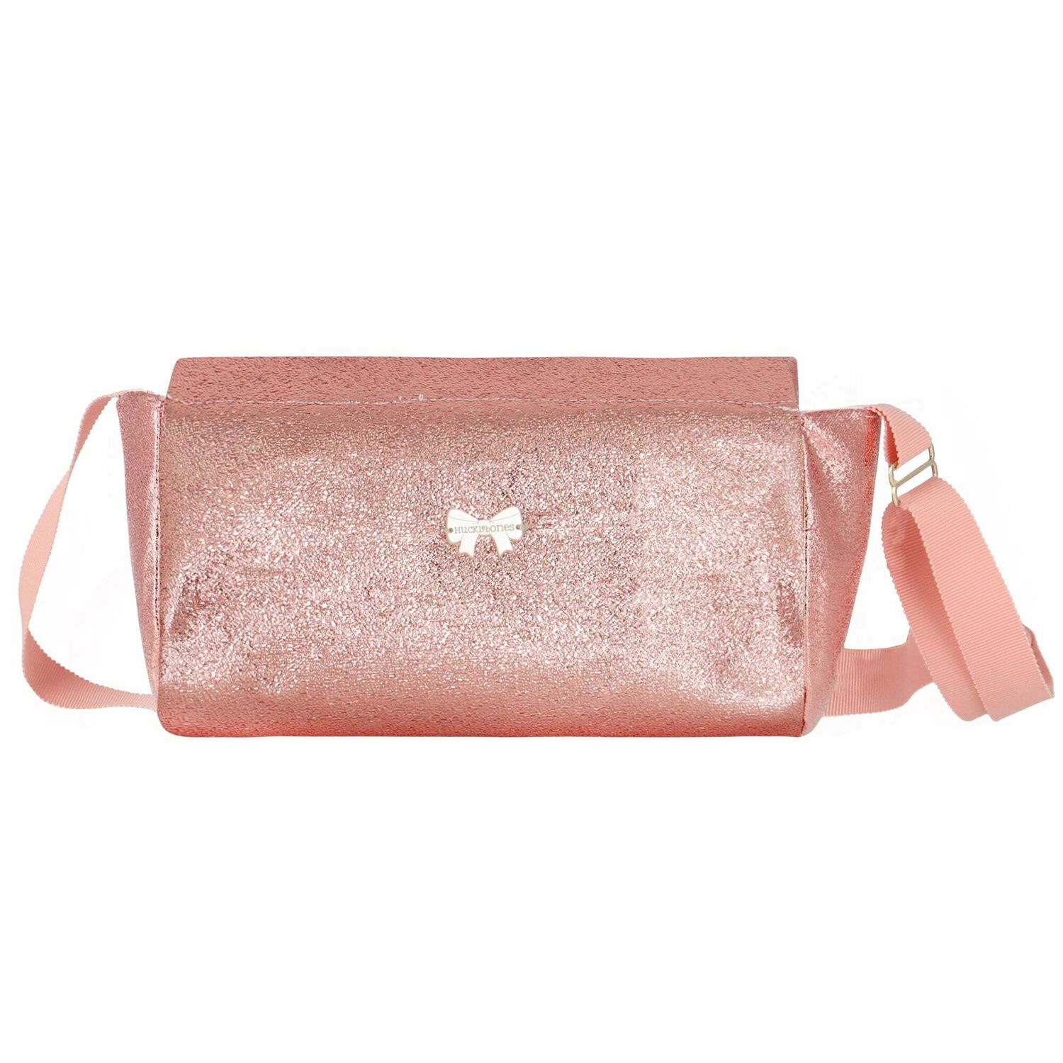 Girls Metallic Pink Handbag, 1, hi-res image number null