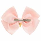 Girls Ballet Pink Bow Hairclip, 1, hi-res