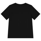 Boys Black Logo T-Shirt, 2, hi-res
