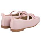Younger Girls Pink Bow Leather Shoes, 1, hi-res