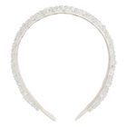Girls White Embellished Headband, 1, hi-res