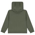 Boys Green Logo Hooded Top, 5, hi-res