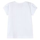 Girls White T-Shirt, 2, hi-res