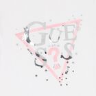 Girls White Logo T-Shirt, 1, hi-res