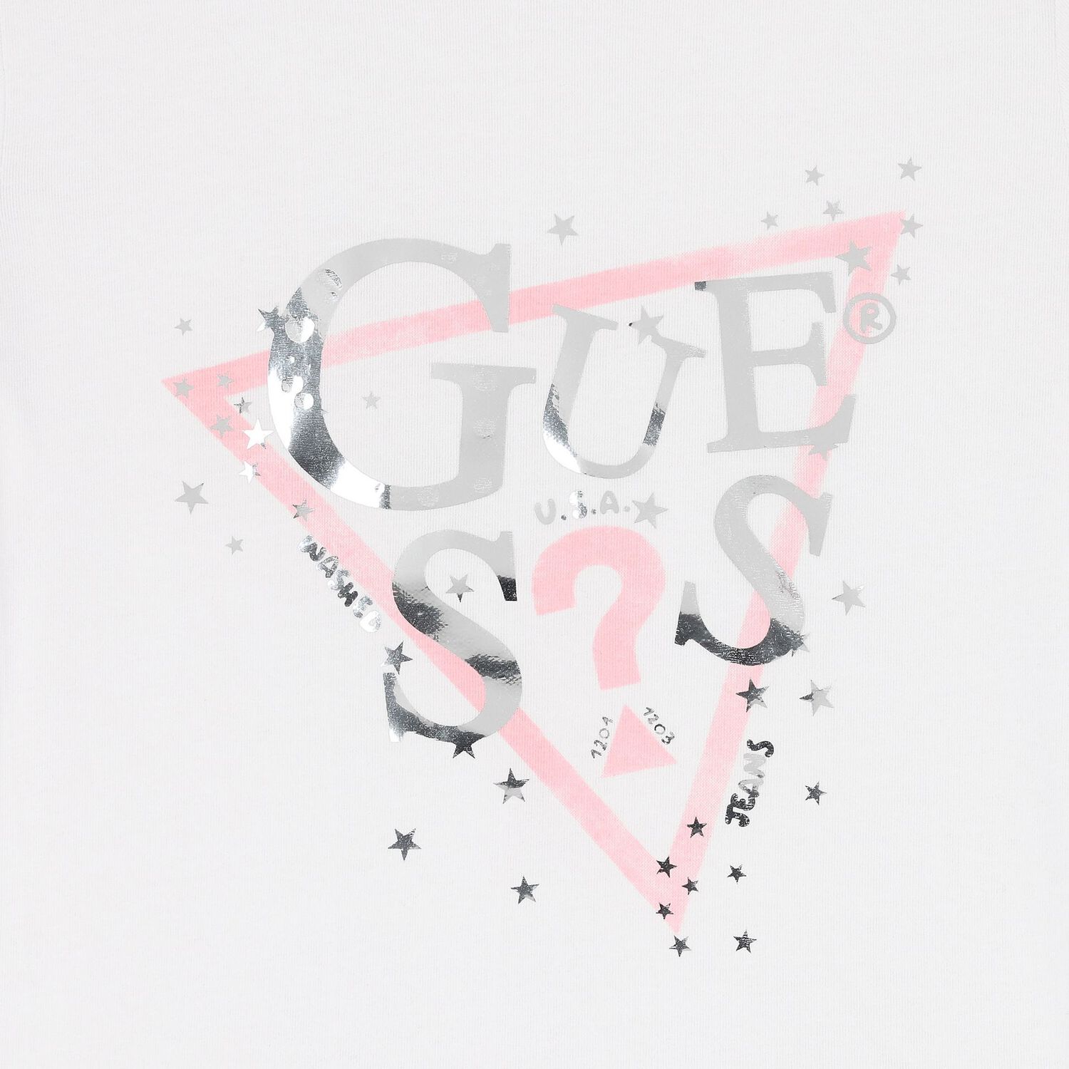 Girls White Logo T-Shirt, 1, hi-res