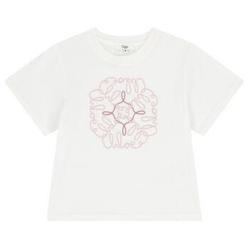 Girls Ivory Logo T-Shirt