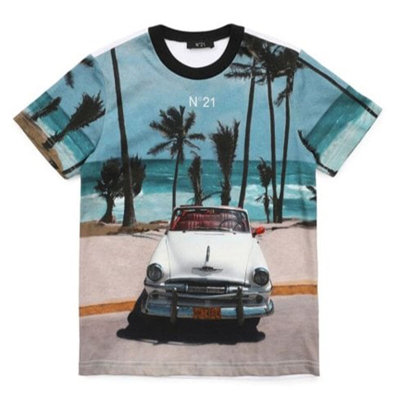 Boys Car Print T-Shirt, 1, hi-res image number null