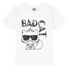 Boys White Logo T-Shirt, 1, hi-res