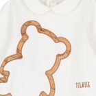 White Teddy Bear Geo Map Babygrow, 1, hi-res