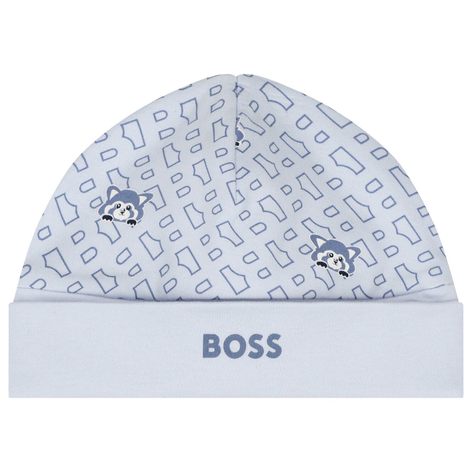 Baby Boys Blue Logo Babygrow Gift Set, 2, hi-res