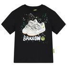 Boys Black Logo T-Shirt, 2, hi-res