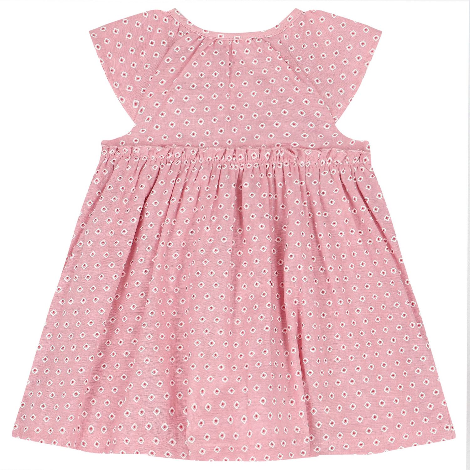 Baby Girls Pink Dress & Headband Set, 1, hi-res