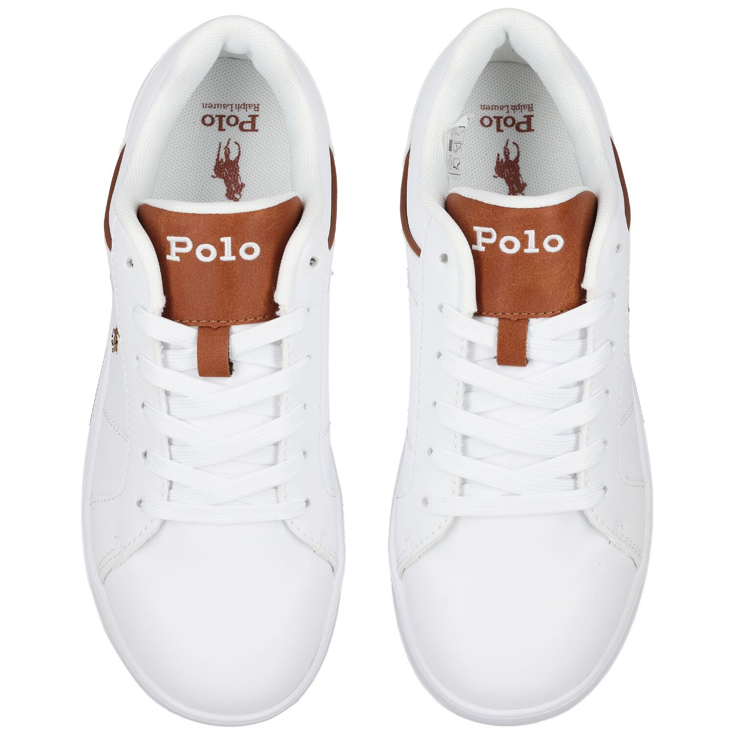 Boys White Logo Trainers, 1, hi-res