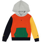 Boys Multi-Colored Logo Hooded Top, 1, hi-res