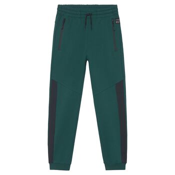 Boys Green Joggers