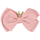 Girls Pink Bow Hairclip, 4, hi-res