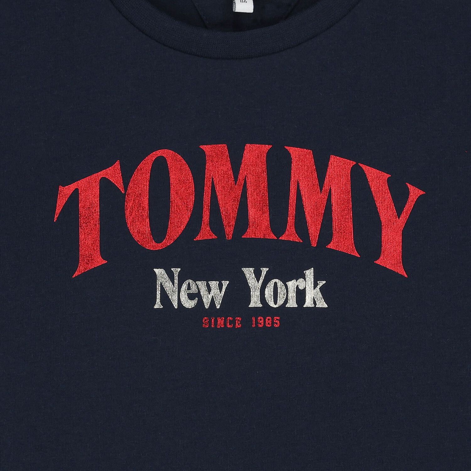 Girls Navy Blue Logo T-Shirt, 1, hi-res