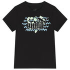 Boys Black Logo T-Shirt, 1, hi-res