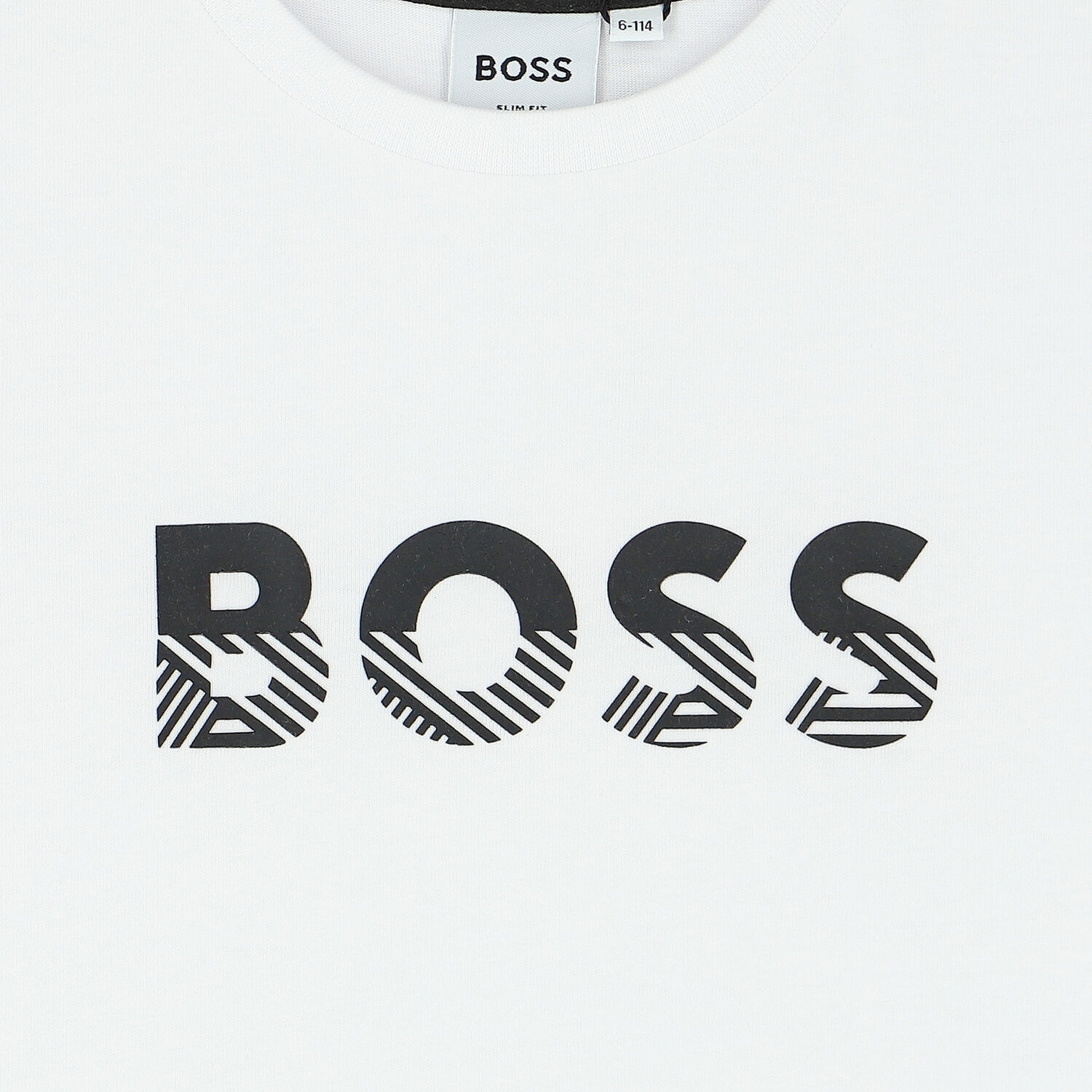 Boys White Logo T-Shirt, 1, hi-res