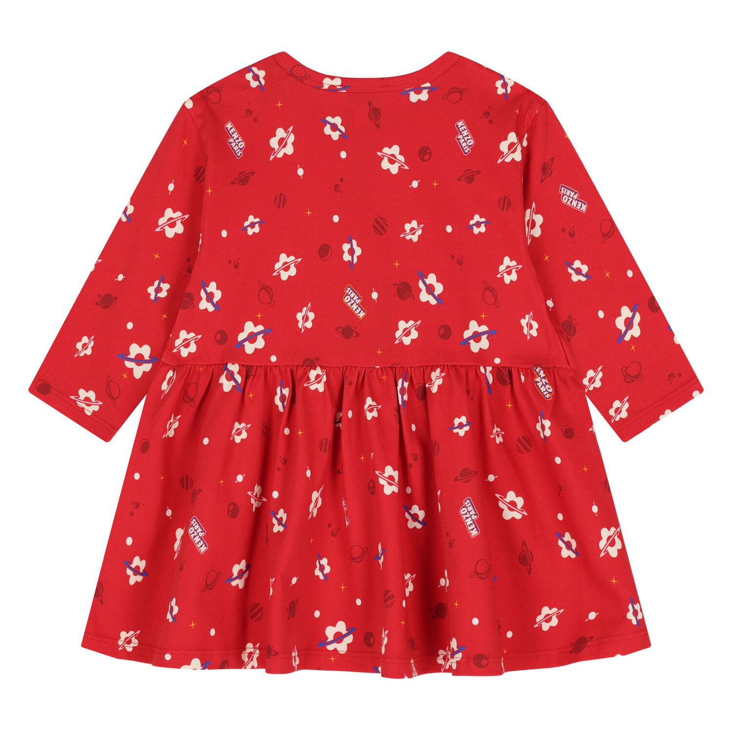 Younger Girls Red Logo Dress, 1, hi-res