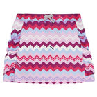 Girls Purple & Pink Logo Zigzag Skirt, 1, hi-res