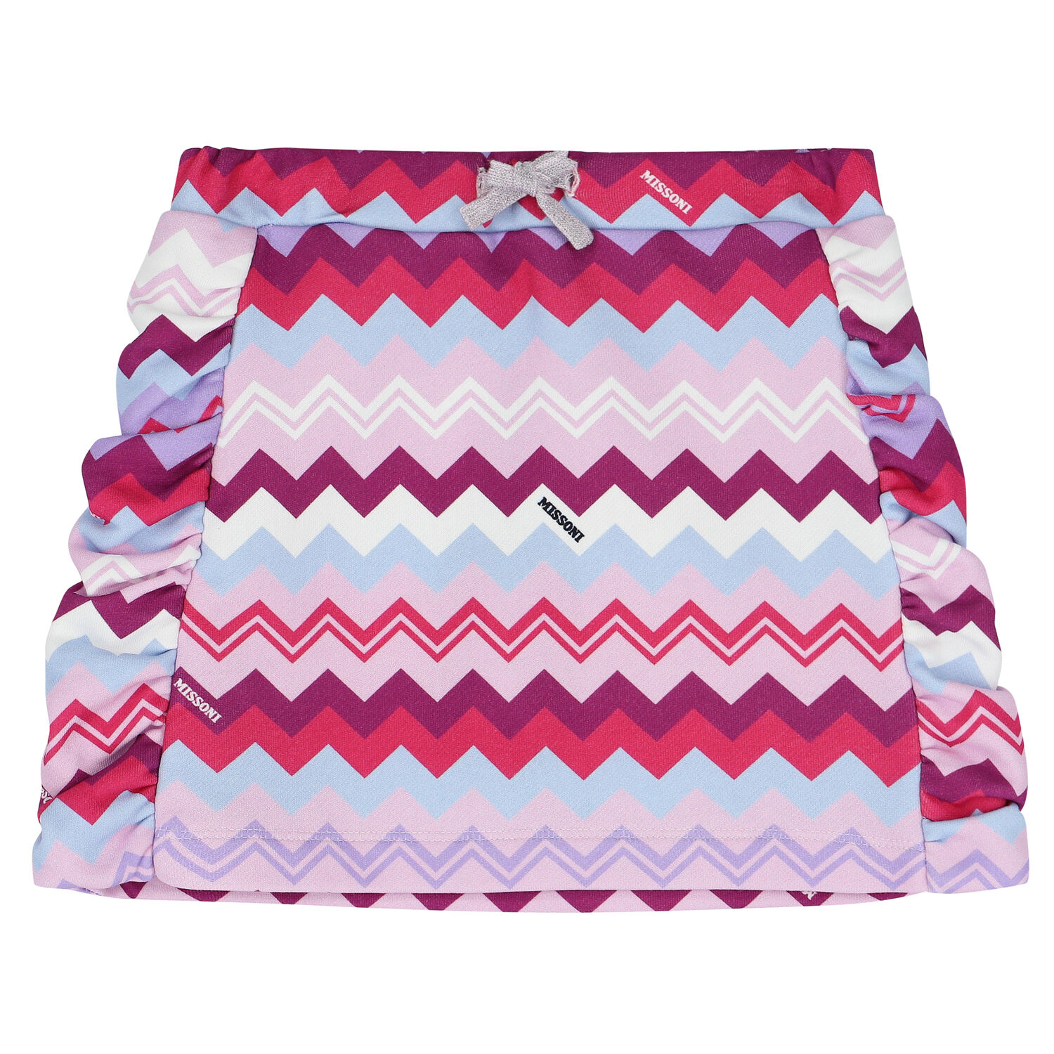 Girls Purple & Pink Logo Zigzag Skirt, 1, hi-res