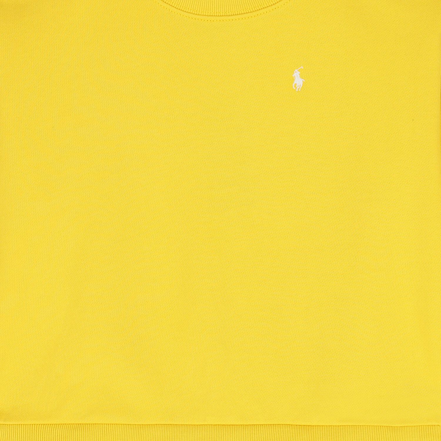 Girls Yellow Logo Dress, 1, hi-res