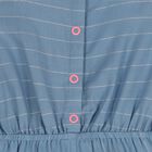 Girls Blue Striped Playsuit, 1, hi-res