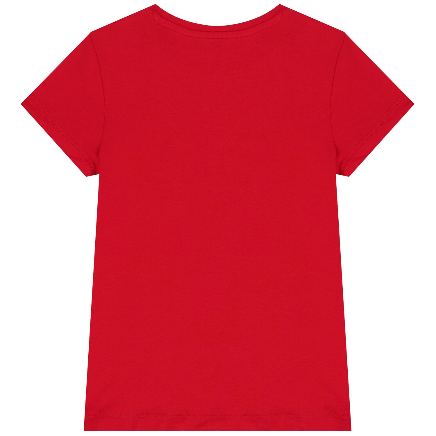 Girls Red Diamante Logo T-Shirt, 5, hi-res