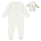 Ivory Rabbit Babygrow Set, 1, hi-res