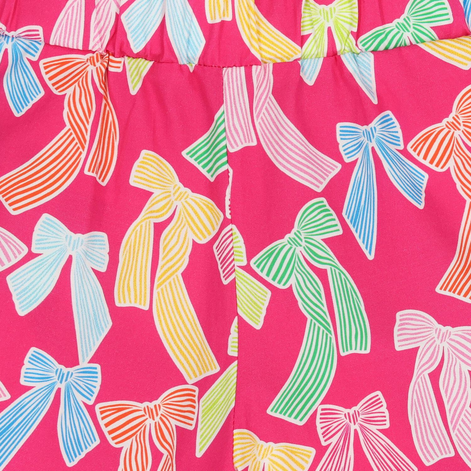 Girls Pink Bow Shorts, 1, hi-res