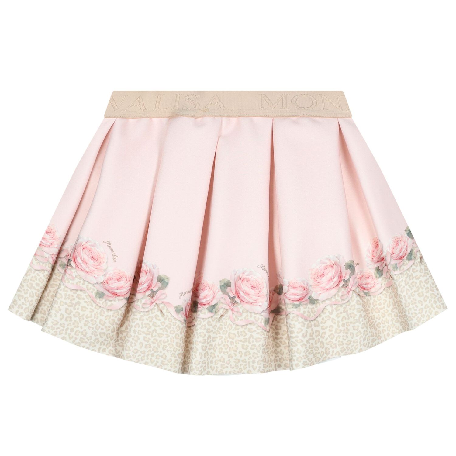Girls Ivory & Pink Rose Skirt Set, 1, hi-res