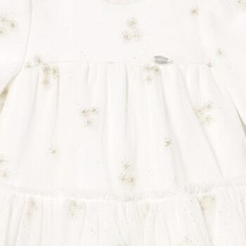 Baby Girls White Floral Tulle Dress