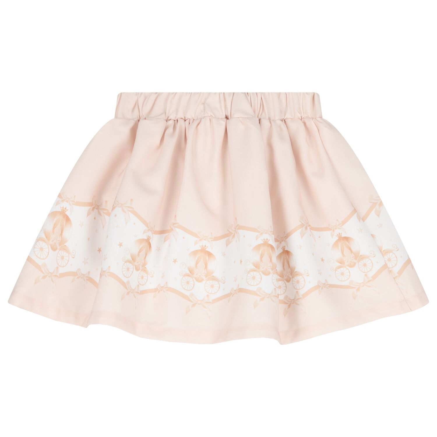 Girls Ivory & Beige Fairy Tale Castle Skirt Set , 2, hi-res