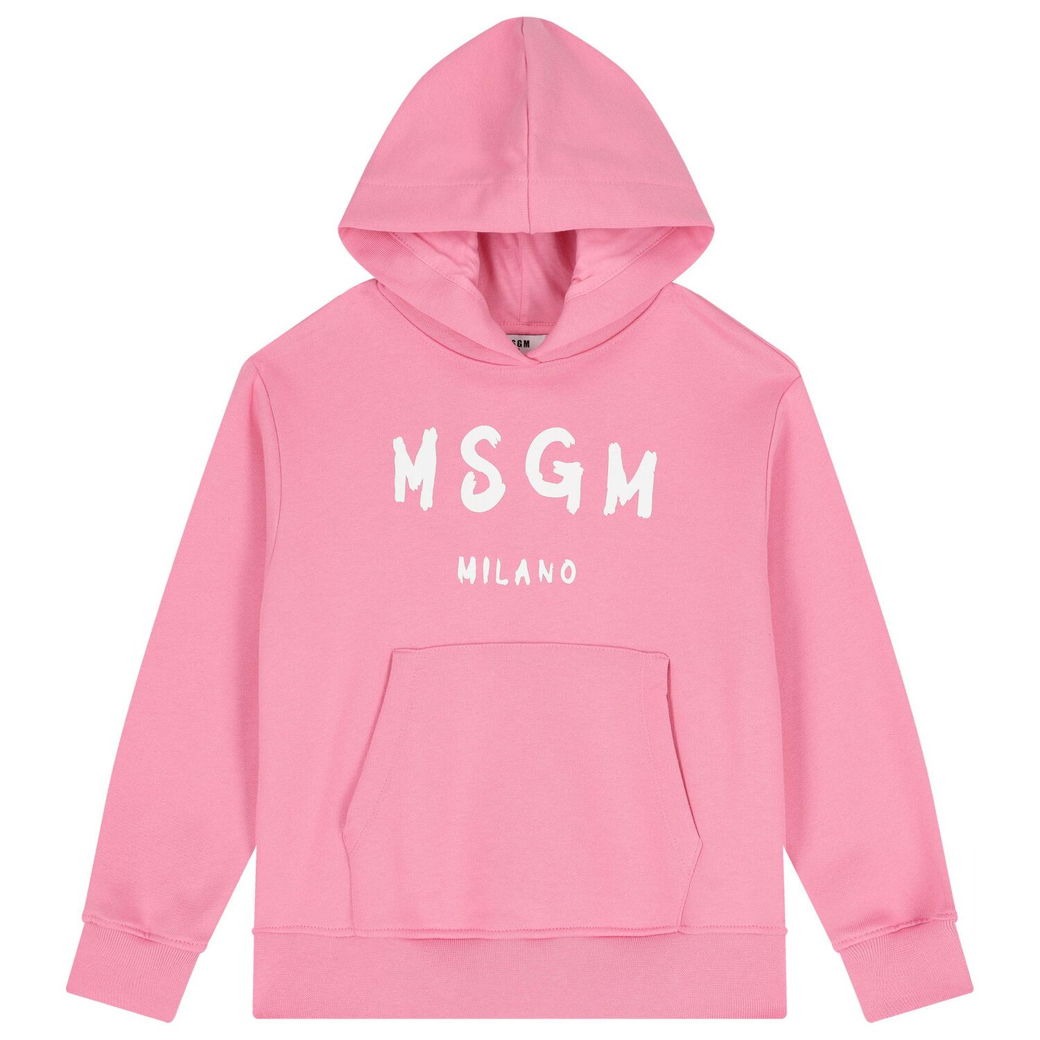 Girls Pink Logo Hooded Top, 5, hi-res