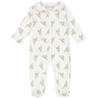Baby Girls Ivory & Pink Fairy Babygrow, 1, hi-res