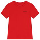 Boys Red Logo T-Shirt, 2, hi-res
