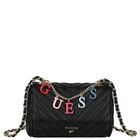 Girls Black Logo Handbag, 1, hi-res