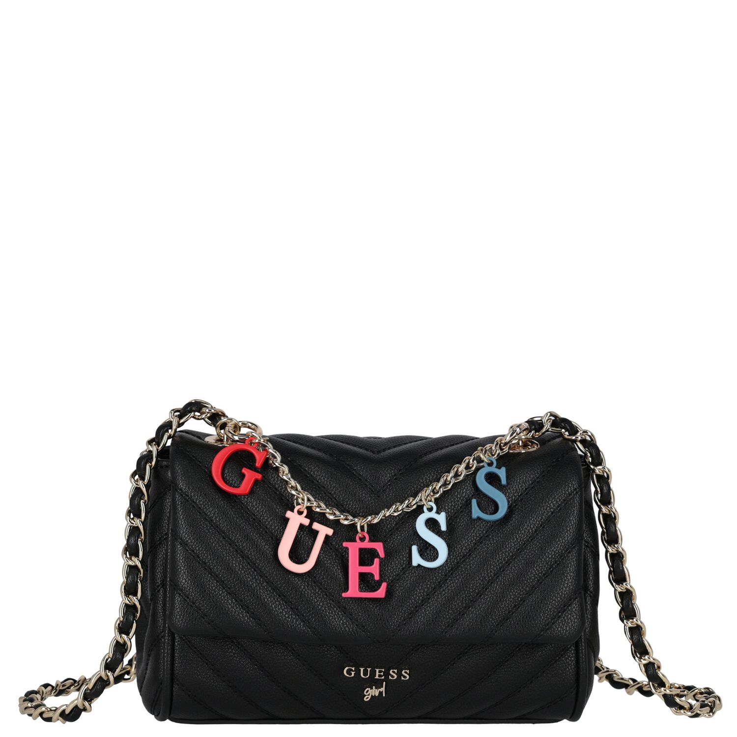Girls Black Logo Handbag, 1, hi-res image number null