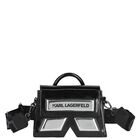 Girls Black Logo Handbag, 1, hi-res