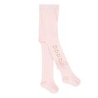 Baby Girls Pink Teddy Bear Tights, 1, hi-res