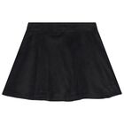 Girls Black Logo Skort Set, 1, hi-res