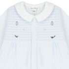 Baby Boys Blue Embroidered Babygrow, 2, hi-res
