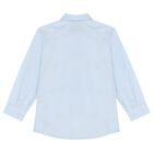 Boys Blue Logo Shirt, 1, hi-res