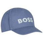 Baby Boys Blue Logo Cap, 2, hi-res