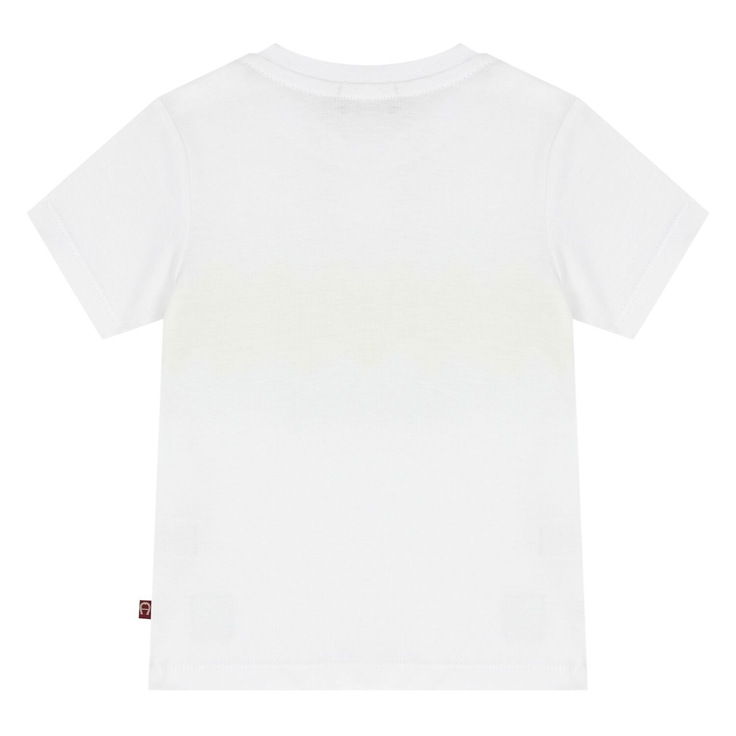 Younger Boys White & Yellow Logo T-Shirt, 1, hi-res image number null