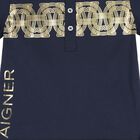 Younger Boys Navy Blue Logo Polo Shirt, 2, hi-res