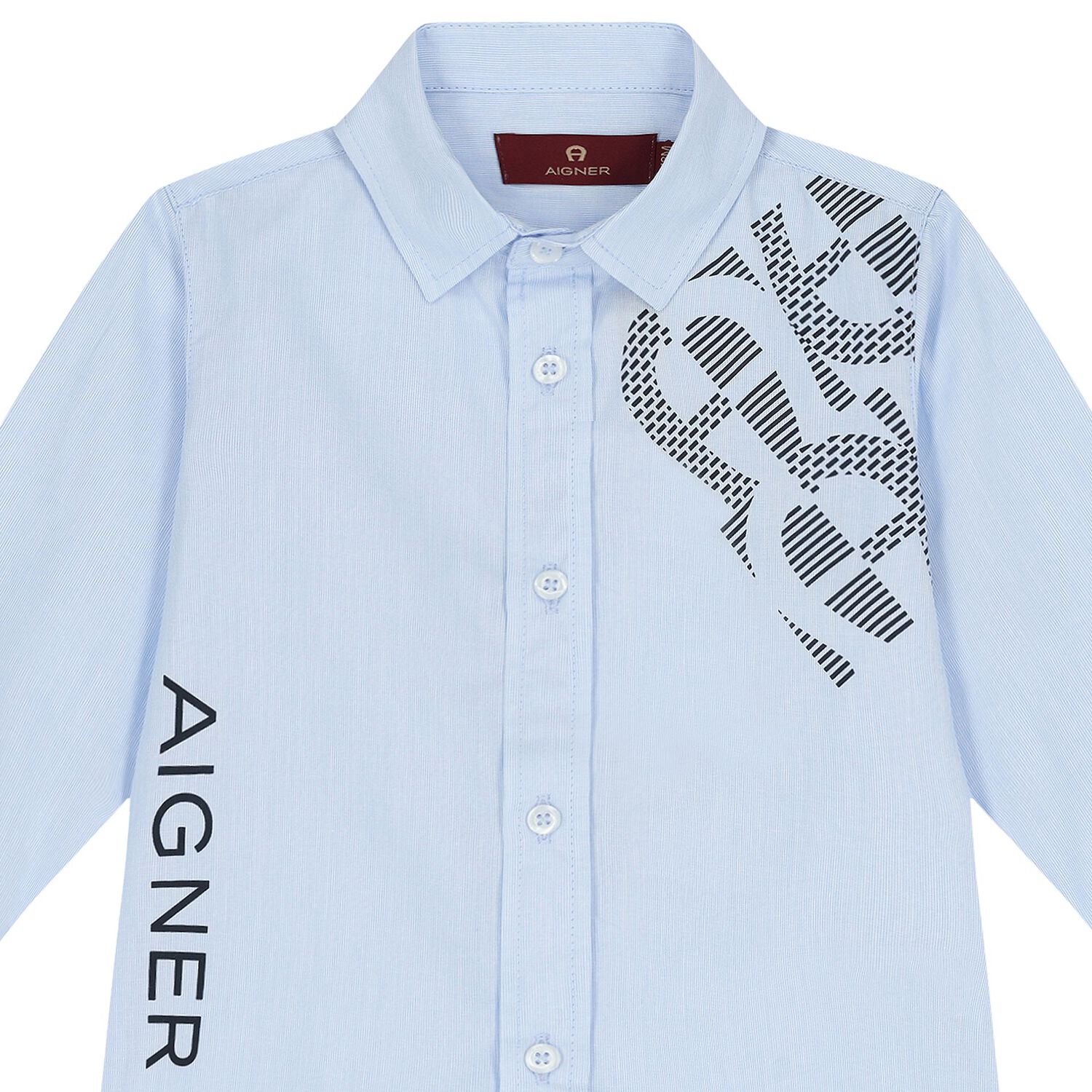 Younger Boys Blue Logo Shirt, 1, hi-res image number null