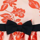 Girls Pale Pink & Orange Floral Dress, 1, hi-res