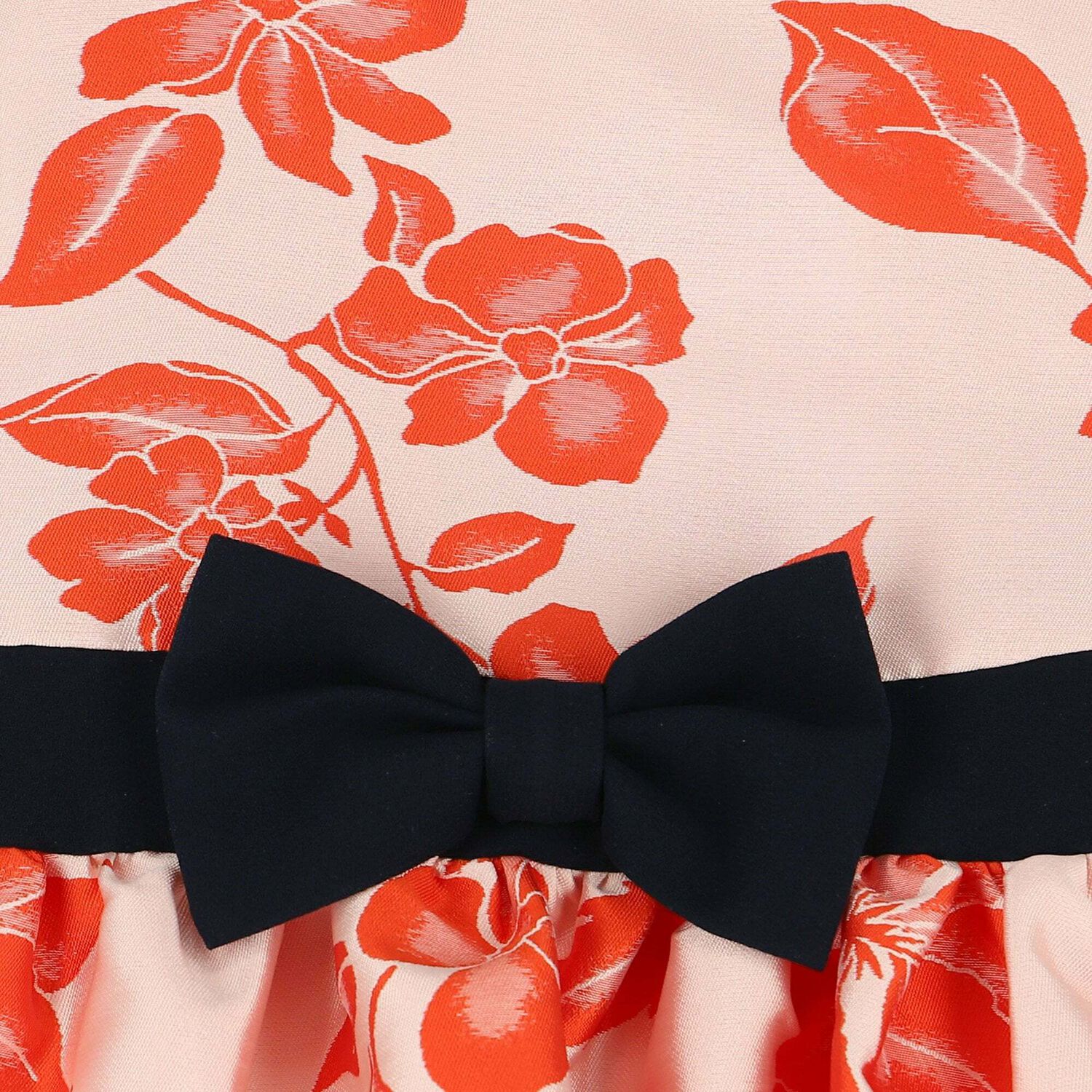 Girls Pale Pink & Orange Floral Dress, 1, hi-res image number null